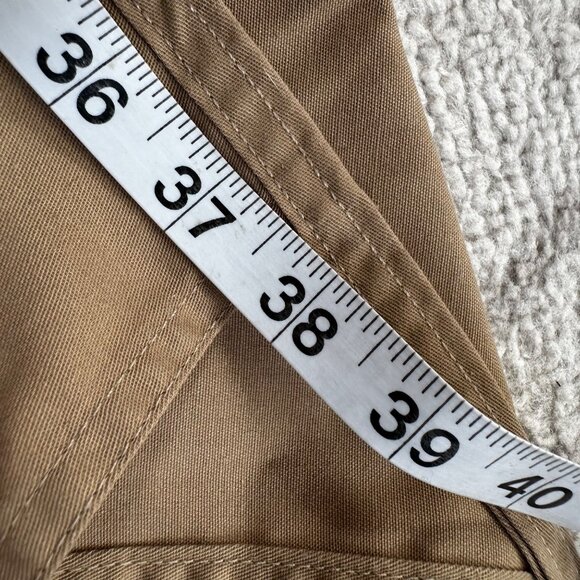 Vintage 60s/70s John Gate Wrap Tan Skirt with Daisy Flower Embroidery Applique - Picture 11 of 12